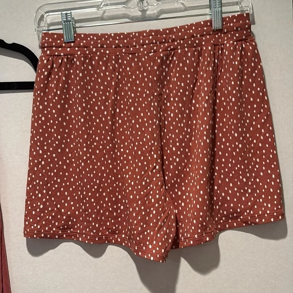 R+R - The Swing Tank & Tulip Knit Short Set.  Size XL.  Color Burnt Orange